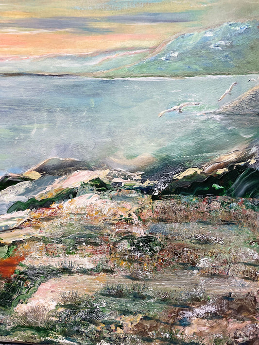 Lofotens magiska ljus 100 x 100 cm