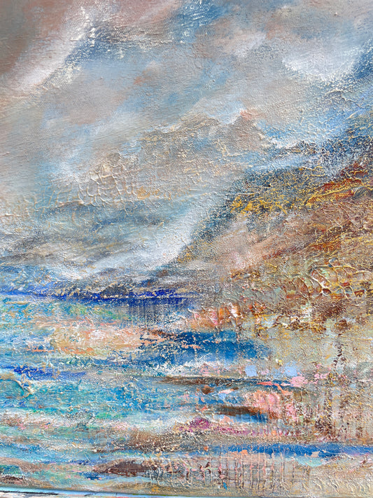 Vinga i gryningsljus 60 x 50 cm på duk