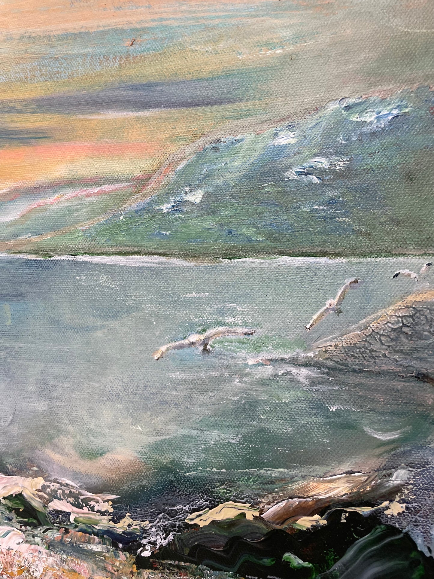 Lofotens magiska ljus 100 x 100 cm