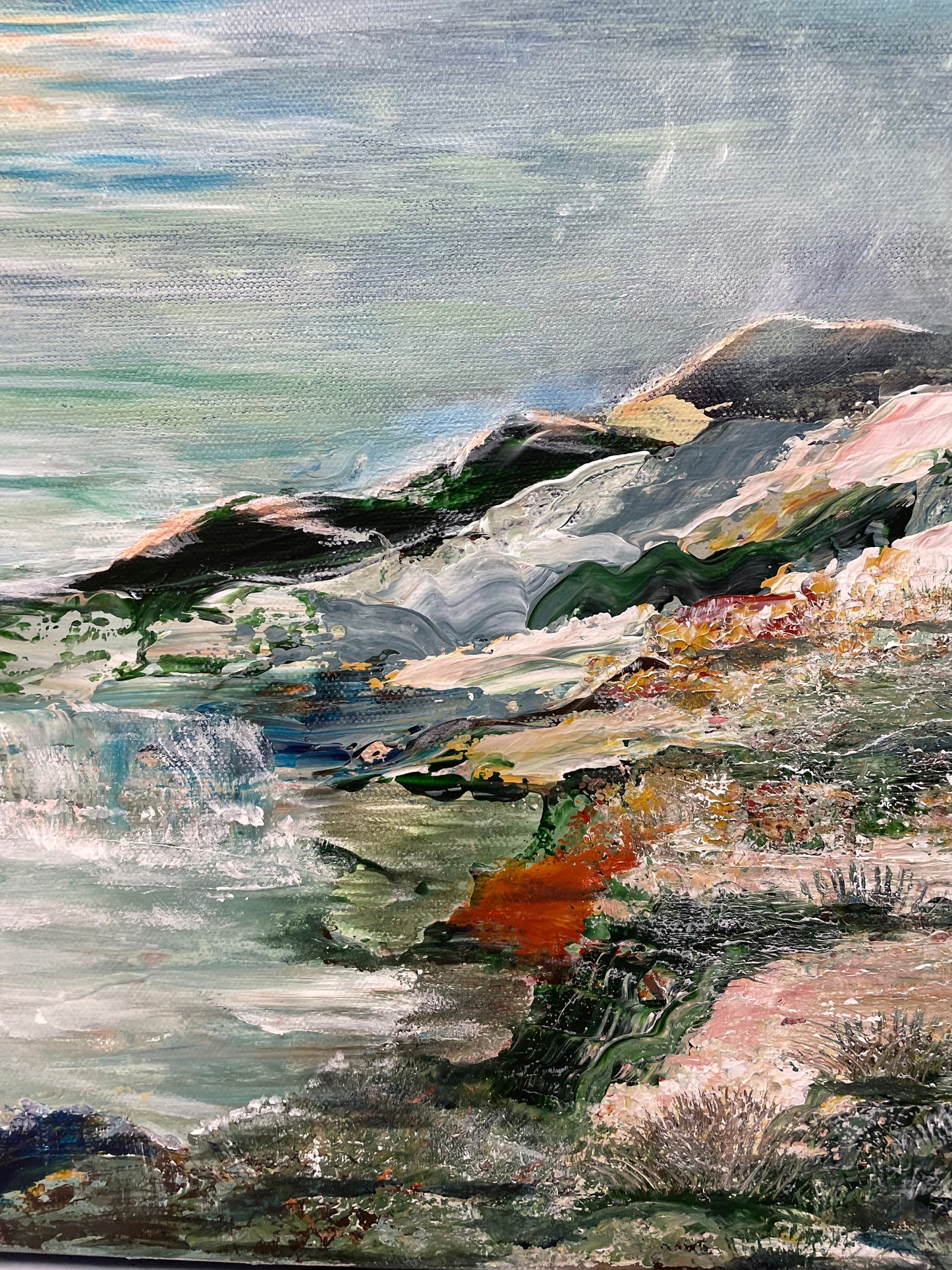 Lofotens magiska ljus 100 x 100 cm