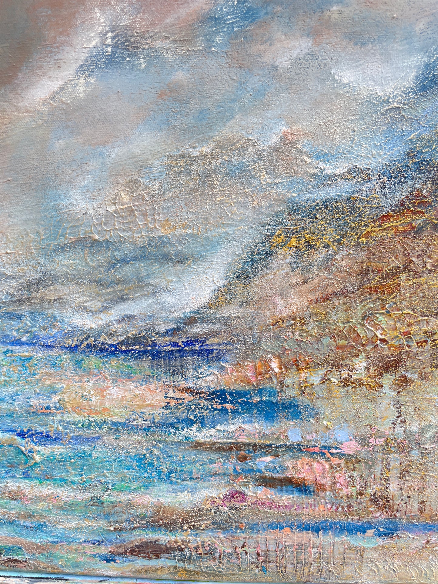 Vinga i gryningsljus 60 x 50 cm på duk